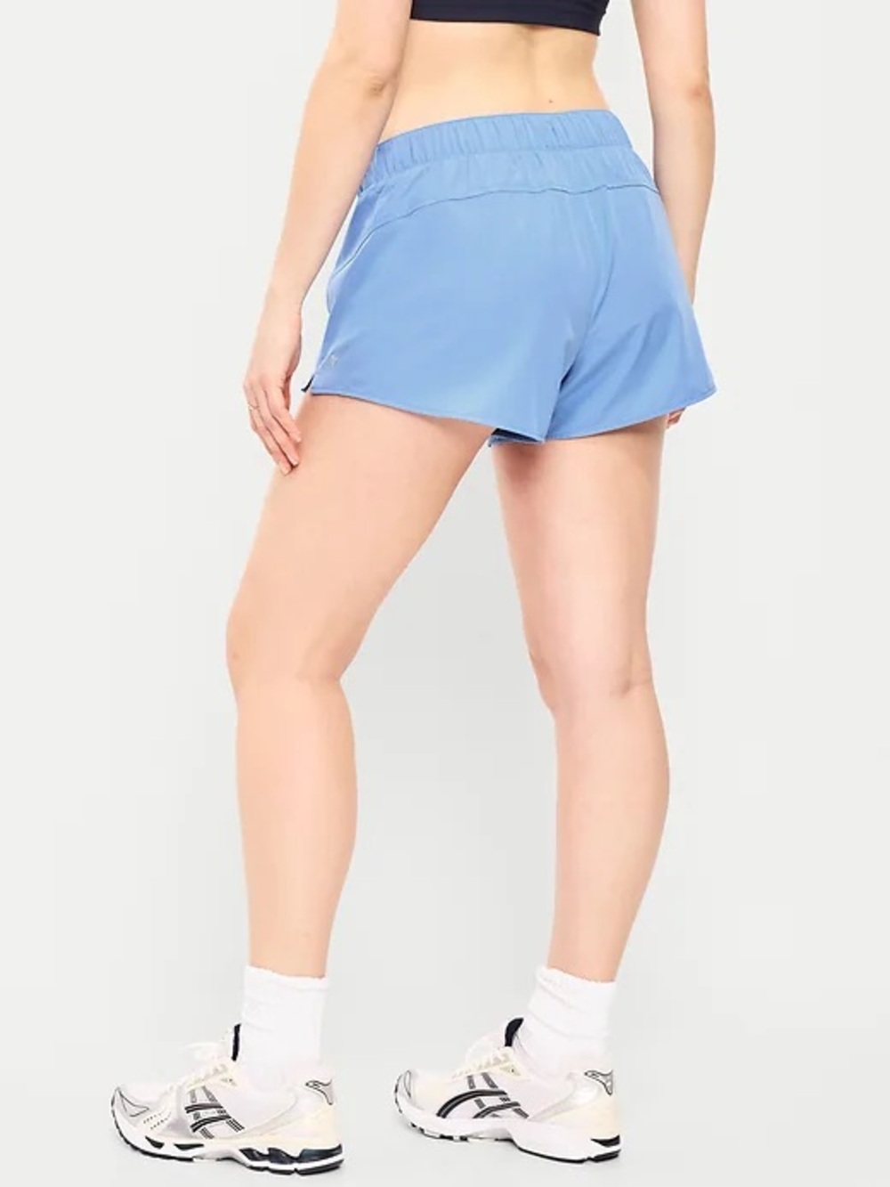 Old Navy Mid-Rise Stretch Tech Run Shorts 3” Inseam in Light Blue Size: Small